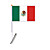  Car Durable Knit Polyester Mexico National Flag