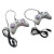 One Pair 7" Headrest DVD Player+Monitor With Game Handles-USB-SD Card Reader