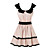  Navy Style Sleeveless Round Neckline Dress / Women's Dresses (FF-1802BF032-0853)