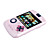  2,4-Zoll-Spiel mp4-Player mit Digitalkamera (8 GB, weiß / pink)
