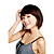  100% Human Hair Wig Chin Length High Quality Natural Look Dark Brown Bob Style Hair Wig