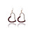  Gorgeous Shinning Alloy With Two Colors Cubic Zirconia Sweetheart Earring 0986-jlye15
