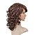  Capless Medium Length High Quality Synthetic Light Brown Curly Hair Wig 0463-476