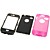  extra stevige, beschermende invloed behuizing geval + lcd screen protector voor de iphone 4 (roze)