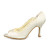  SALINAS - Scarpe aperte in punta Matrimonio Sposa Satin Pizzo