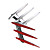  OB-524 auto motivi ornamentali, argento cromato