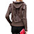  manches poils de lapin long avant vêtements pull à glissière / fourrure des femmes et en cuir (ff-e-bk0736010)