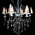  Iron Chrome 6-light K9 Crystal Chandelier With Lamp Shade (0835-AD88116)