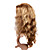  Lace Front Long High Quality Synthetic Light Blonde Curly Hair Wig