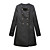  Fashion Idols Style / Double-breasted Long Sleeves Round Neckline Coat / Women's Coats (FF-E-BL0857021)