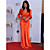  Katey Sagal Sheath/ Column V-neck Sweep/ Brush Train Elastic Satin Evening/ Golden Globe Dress (WSM04535)