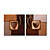  Hand-painted Abstract Oil Painting with Stretched Frame - Set of 2