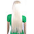  Capless Extra Long Top Grade Quality Synthetic White Straight Hair Wig