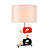  40w elegante tafellamp met roze glinsterende cilinder lampenkap