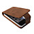  Custodia in pelle PU marrone per iPhone 4