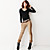  3seasons pantalones de encaje forro