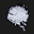  elegant organza met strass rond bruidsboeket / bruidsboeket
