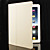  Hartes PU-Leder Etui  mit Ständer für Apple iPad 2 (Weiß)