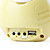  Portatile ricaricabile 1,4 pollici OLED LCD SD / USB MMC mp3 altoparlante player con radio fm (giallo)