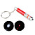  2 in 1 led & rode laser pointer zaklamp met sleutelhanger rood