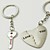  "I Love You" Key and Heart Lock Couple Keychain(set of 6 pairs)