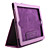  Litchi Grain Style PU Leather Case and Stand for Apple iPad 2 (Purple)