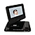  7 Zoll Tragbarer DVD-Player mit schwenkbarem Bildschirm + Analog TV (hv19)