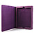  Litchi Grain Style PU Leather Case and Stand for Apple iPad 2 (Purple)