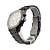  montre-bracelet de mode hommes noirs composer de tungstène de l'acier