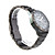  montre-bracelet de mode hommes noirs composer de tungstène de l'acier