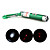  2 en 1 mini led y puntero láser rojo llavero linterna verde