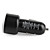  Dual USB Car Charging Adapter for iPad/iPhone 4/3G/3GS Black (5V-2A)