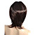  Capless Medium Length High Quality Synthetic Dark Brown Straight Hair Wig