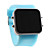  Montre LED Sportive en Silicone, Unisexe - Bleu Clair