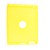  silisium sak for Apple ipad2 med et hull i ryggen (gul)