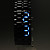  Lava Stil blaue LED gesichtslosen Armbanduhr (lila)