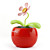 solaire alimenté fleurs flip flap plantes rouges