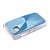  Fingerprint Aluminium Back Shell Cell Phone Protective Case for Nokia C5-03 - Light Blue