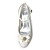  tacones de raso medio superior cerrado de los pies con zapatos de raso de novia de flores nupcial (aj8950)