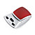  Wireless Mouse + USB 2.4GHz Nano Receiver (Red)