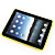  silisium sak for Apple ipad2 med et hull i ryggen (gul)