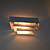 White Metal Wall Sconce Square Shaped