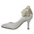  CAMELAI - Bout Fermé Mariage Talon Aiguille Simili Cuir