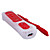  Remote MotionPlus and Nunchuk Controller with Case for Wii/Wii U (Red)