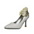  CAMELAI - Bout Fermé Mariage Talon Aiguille Simili Cuir