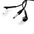  écouteurs stéréo intra-auriculaire avec micro pour iphone 5 et iphone 4/4s