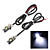  2 blancs haras conduit de moto lumières de licence 12v plaque