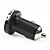  cigare de voiture alimentée adaptateur USB / chargeur - noir (12V DC)