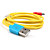  Colorful Sync and Charge Cable for iPad and iPhone (Yellow/100cm Length)