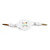  3,5 mm de cable retráctil aux (blanco, 78cm de longitud)